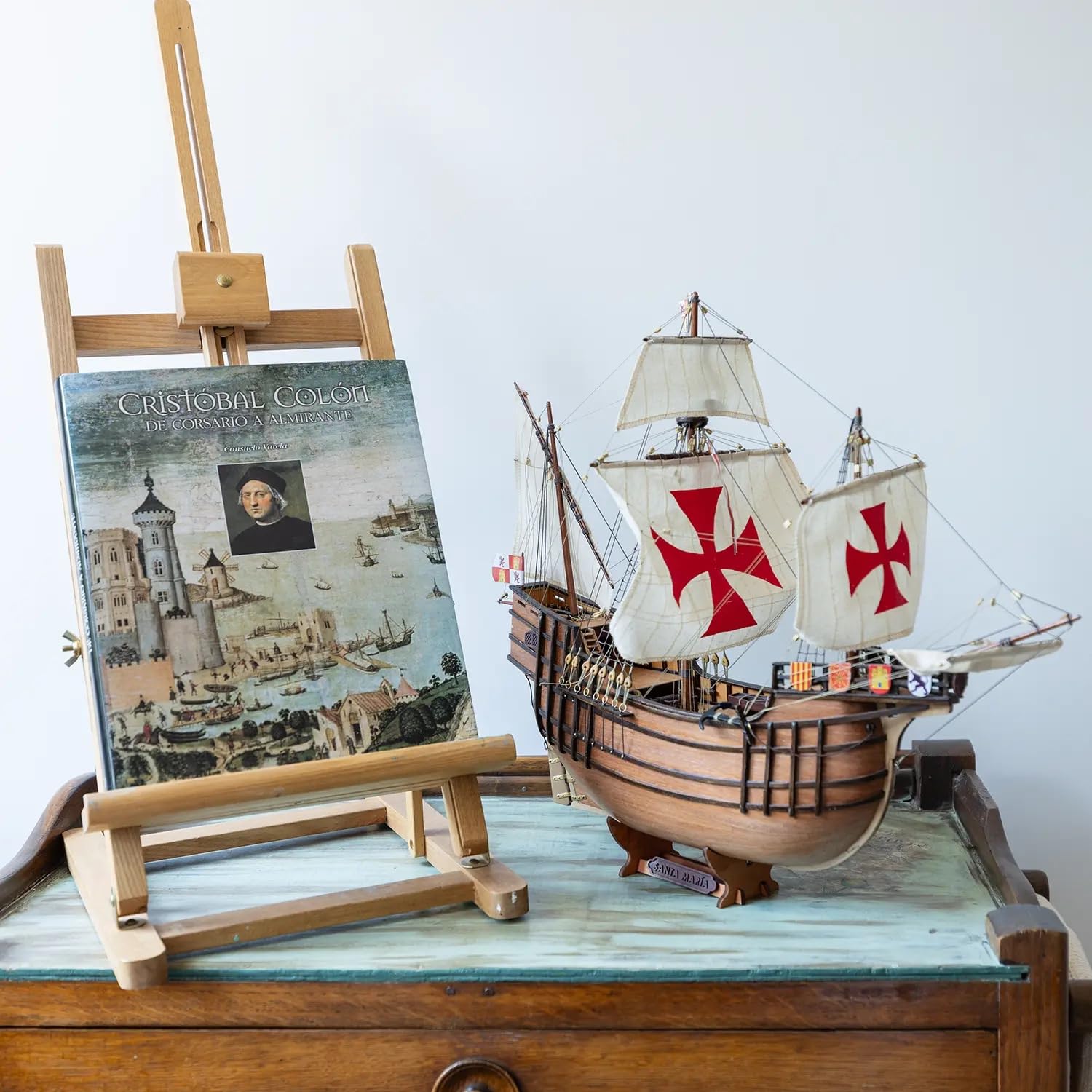 Amazon.com: EarthMark OcCre Santa Maria 1:50 Scale Wooden Ship
